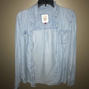 Denim button up shirt